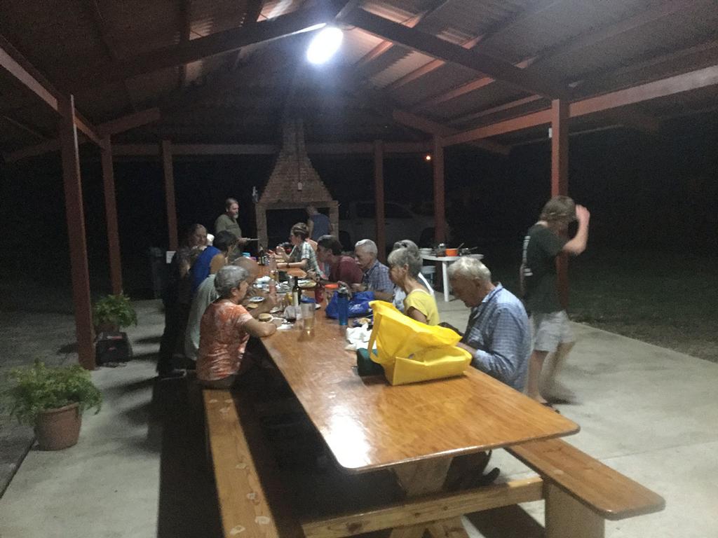 Cruising yachtsmen cook your own long table at Shelter Bay marina © Jon Sanders